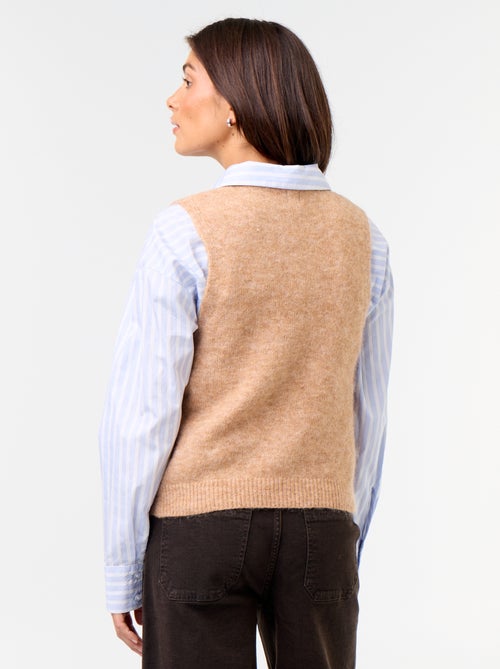 Sleeveless Mohair Jumper - Kiabi