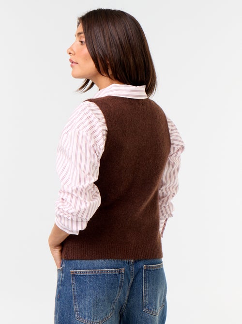Sleeveless Mohair Jumper - Kiabi
