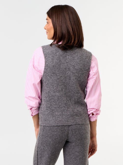 Sleeveless Mohair Jumper - Kiabi
