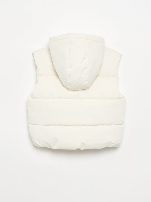 Sleeveless padded jacket with faux fur lining - Kiabi