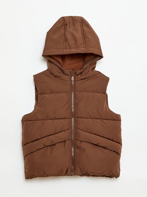 Sleeveless Padded Jacket with Hood - Kiabi