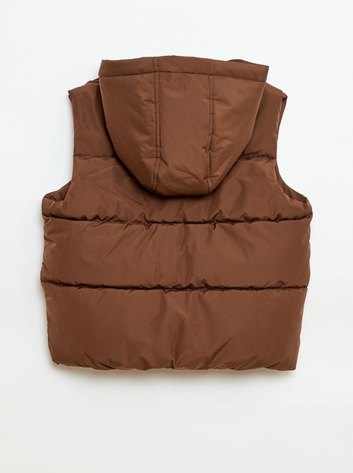 Sleeveless Padded Jacket with Hood - Kiabi