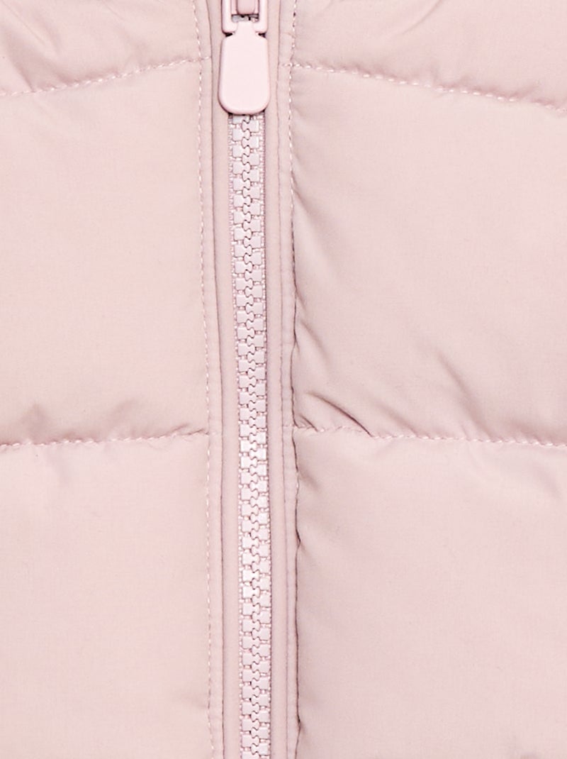 Sleeveless Padded Puffer Vest Purple - Kiabi