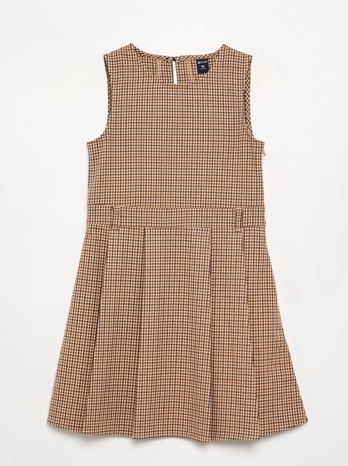 Sleeveless Plaid Dress - Kiabi