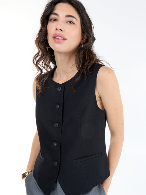 Sleeveless Plain Suit Vest - Kiabi