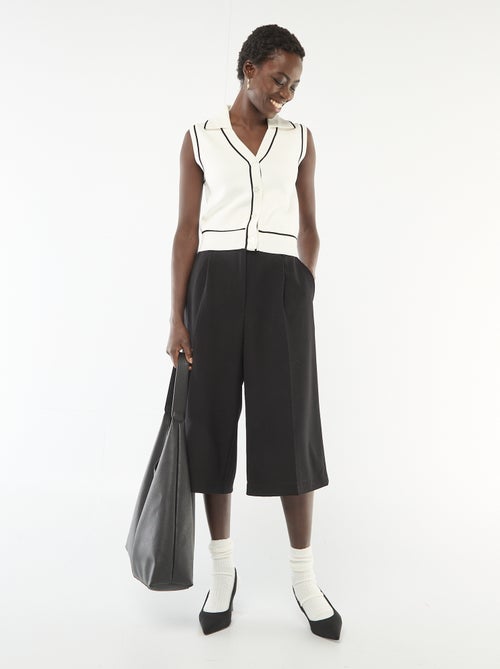 Sleeveless Polo Neck Sweater - Kiabi