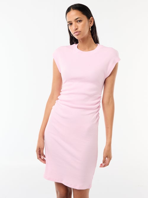Sleeveless Ribbed Knit Mini Dress - Kiabi