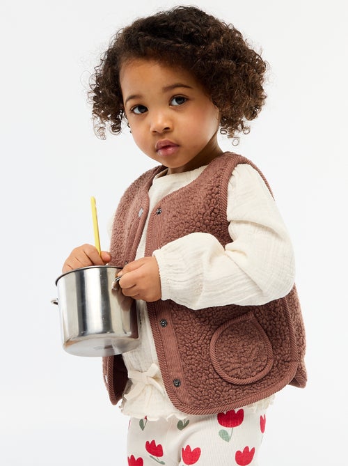 Sleeveless Sherpa Vest - Kiabi