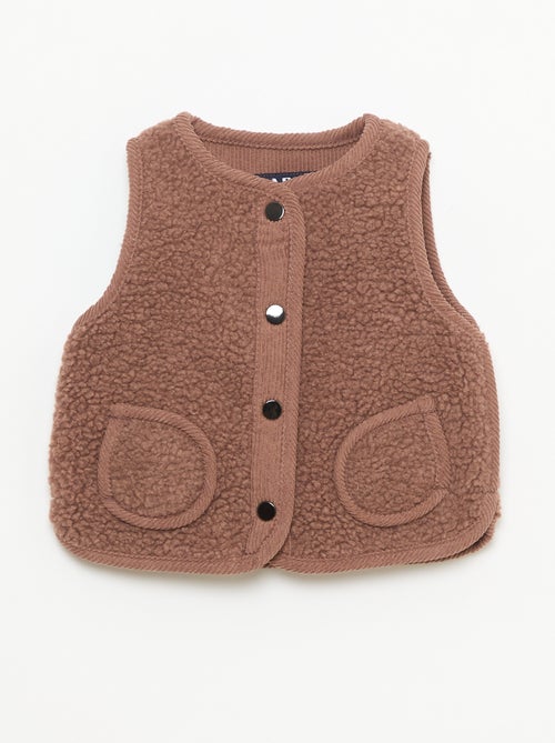 Sleeveless Sherpa Vest - Kiabi
