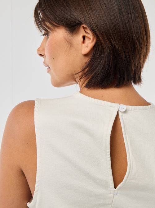 Sleeveless Short Denim Dress - Kiabi