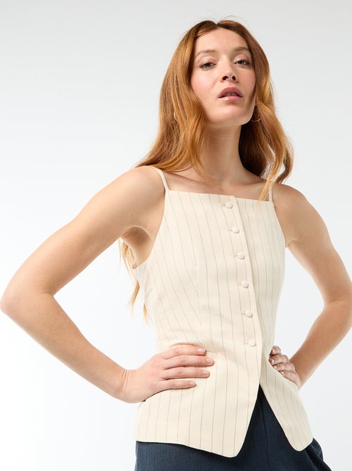 Sleeveless Strappy Vest - Kiabi