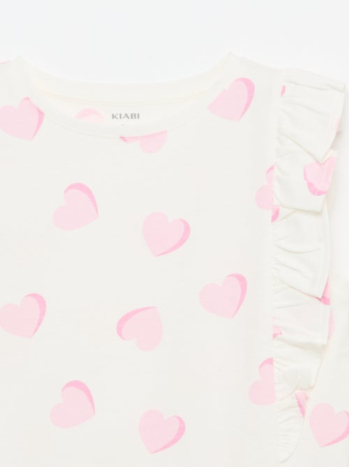 Sleeveless T-shirt with Ruffles - Kiabi