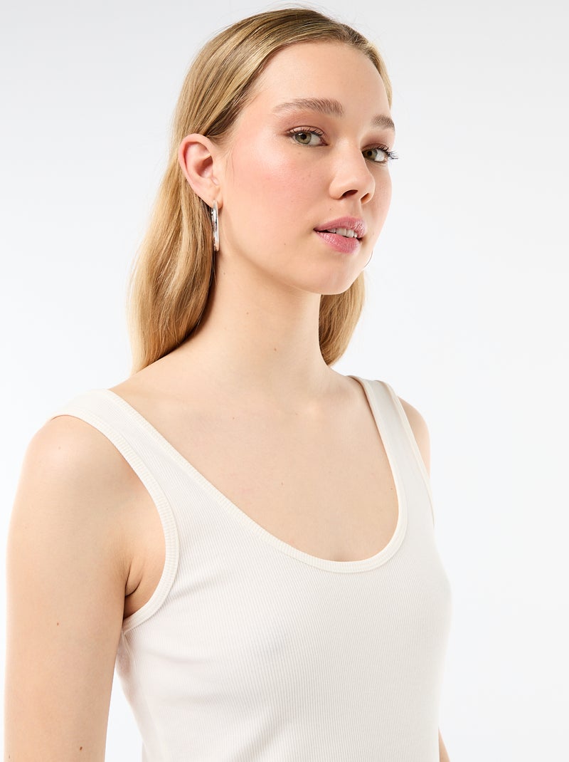 Sleeveless tank top WHITE - Kiabi