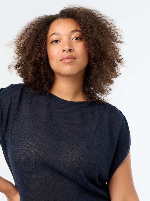Sleeveless top in openwork fabric - Kiabi Sleeveless top in openwork fabric - Kiabi