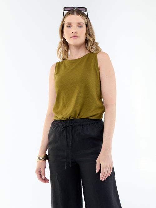 Sleeveless vest top - Kiabi