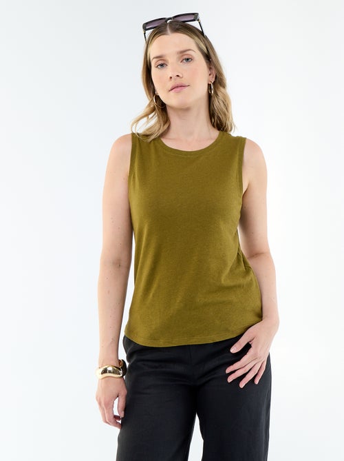 Sleeveless vest top - Kiabi