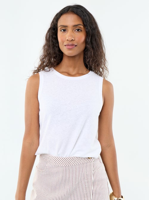 Sleeveless vest top - Kiabi Sleeveless vest top - Kiabi