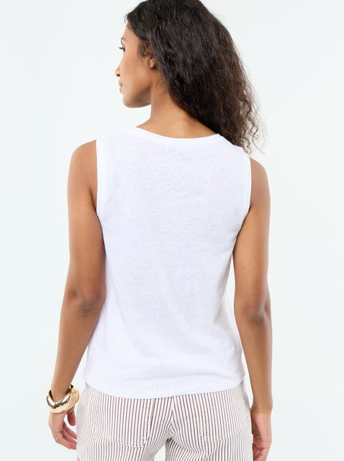 Sleeveless vest top - Kiabi Sleeveless vest top - Kiabi