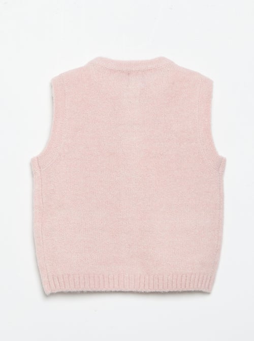 Sleeveless vest with embroidered pockets - Kiabi