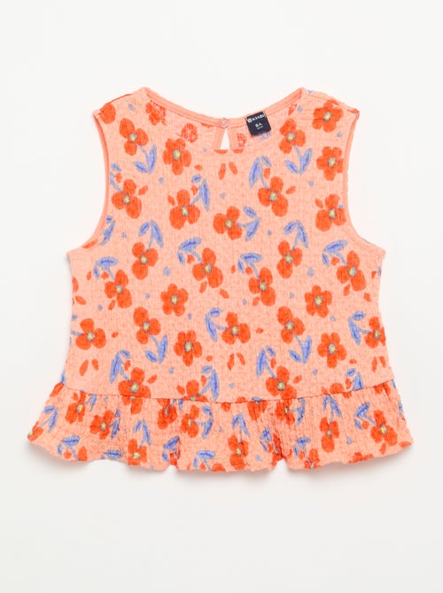 Sleeveless Waffle Blouse - Kiabi