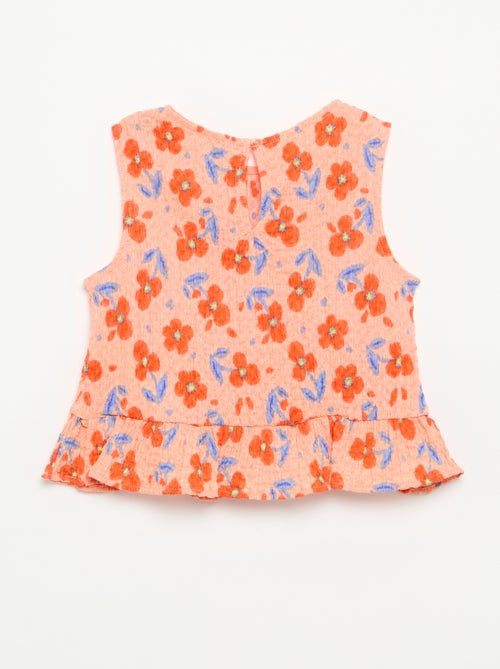 Sleeveless Waffle Blouse - Kiabi