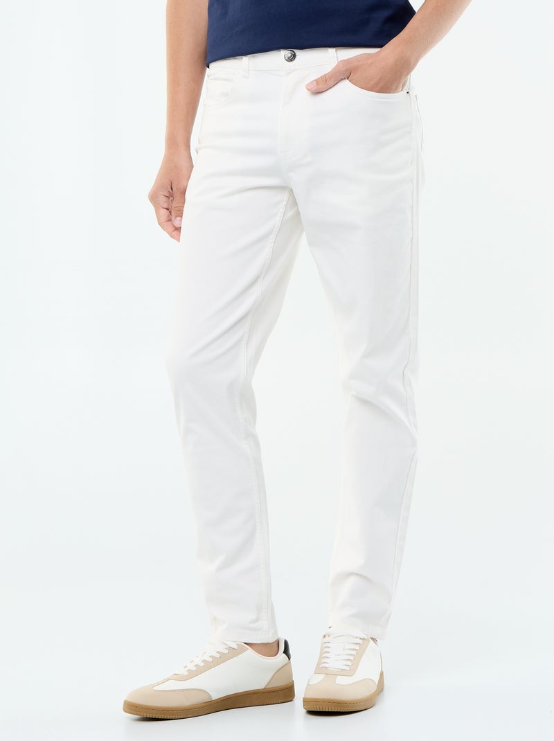 Slim 5-Pocket Chino - L32 Beige - Kiabi