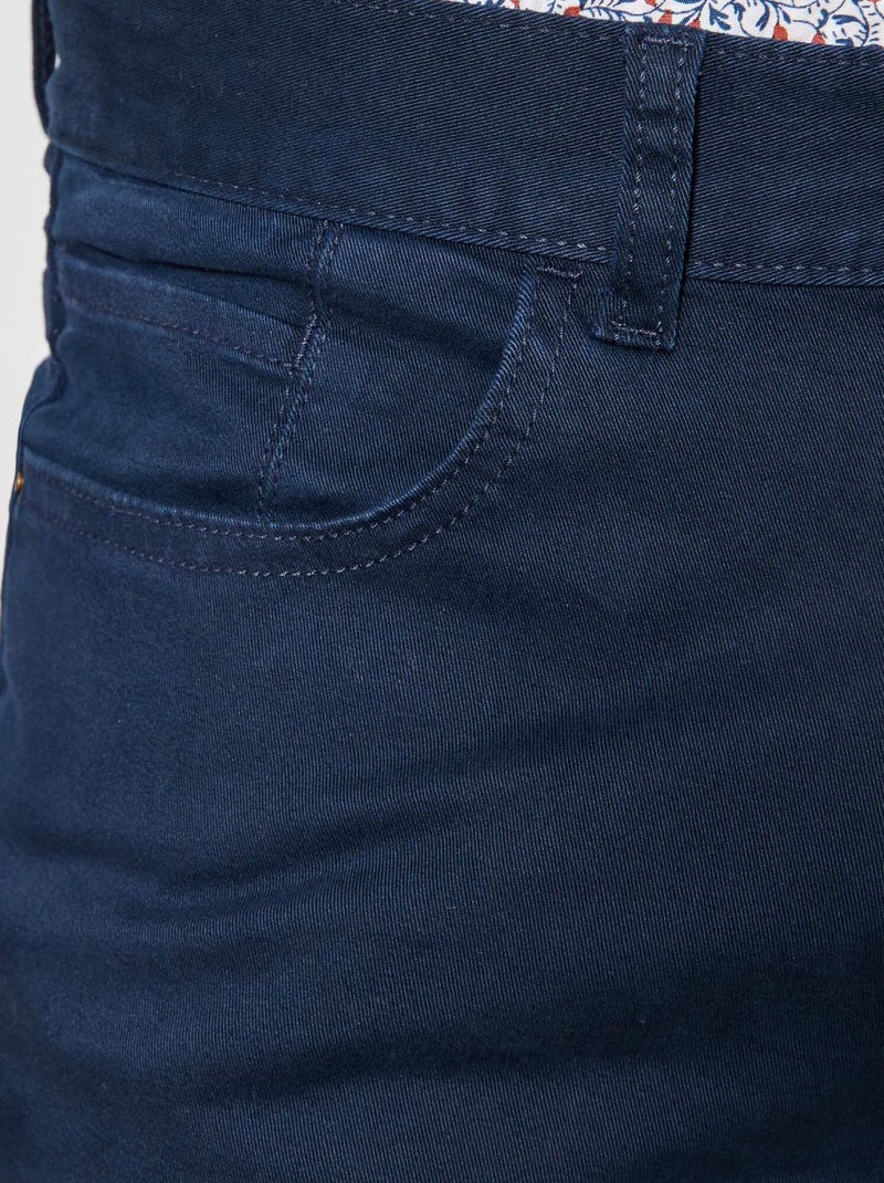 Slim 5-pocket chino - L32 BLUE - Kiabi