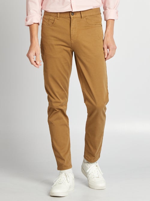 Slim 5-pocket chino - L32 - Kiabi Slim 5-pocket chino - L32 - Kiabi