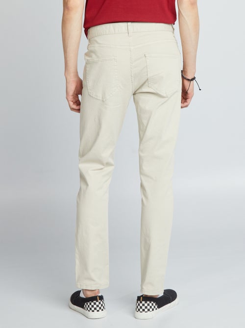 Slim 5-pocket chino - L32 - Kiabi