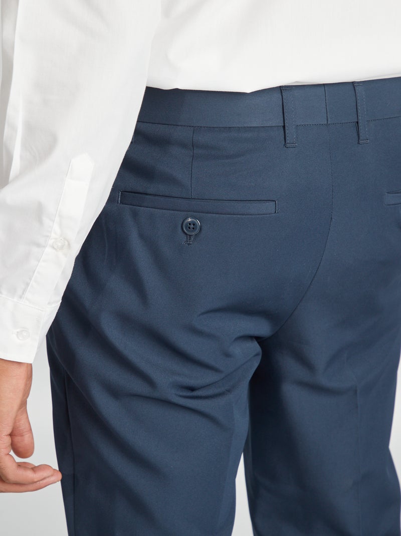 Slim-Anzughose Marineblau - Kiabi