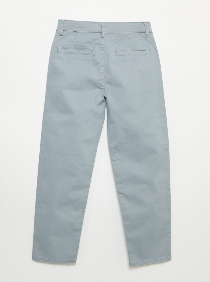 Slim-Chino-Hose Blau - Kiabi