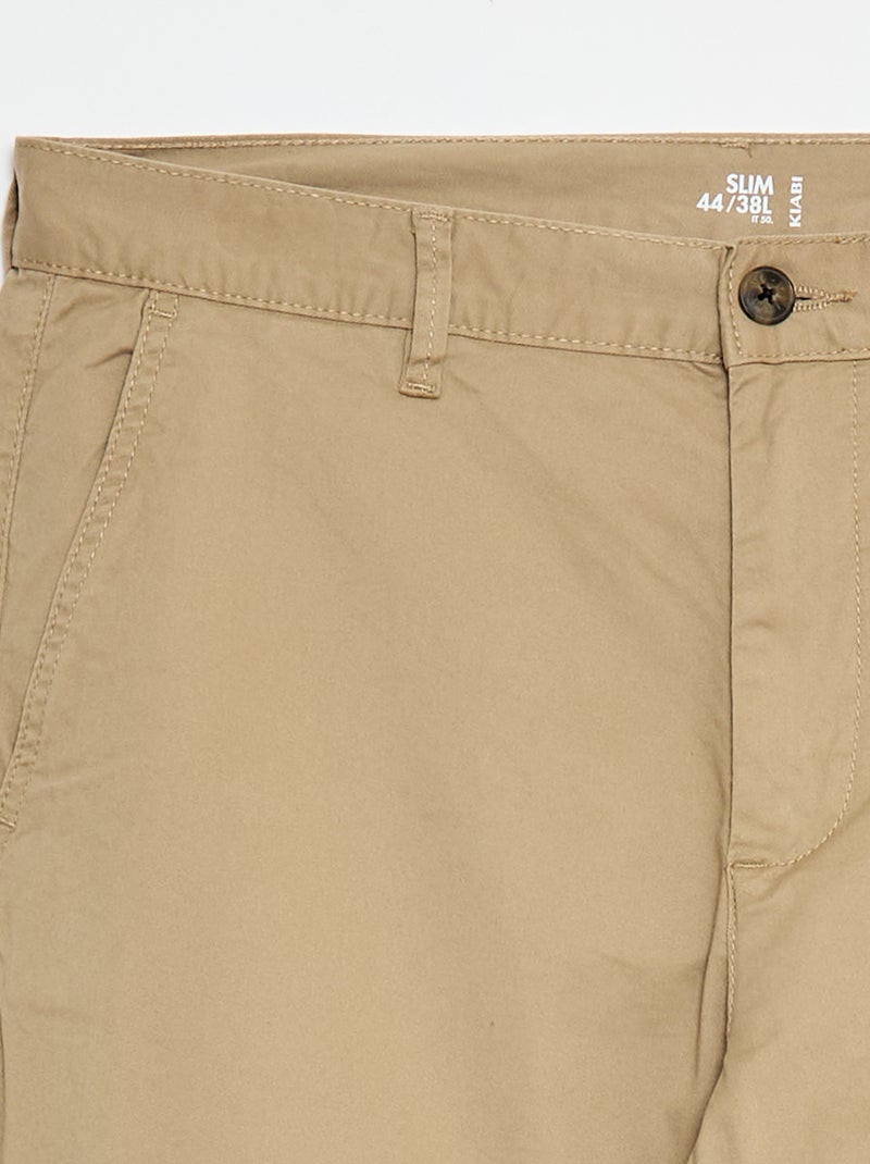 Slim Chino L38 for 2m+ Beige - Kiabi