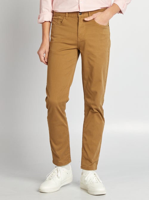 Slim-Chino mit 5 Taschen - L32 - Kiabi Slim-Chino mit 5 Taschen - L32 - Kiabi
