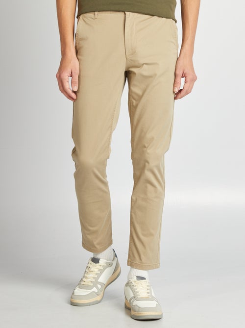 Slim Chino Pants L30 - Kiabi Slim Chino Pants L30 - Kiabi