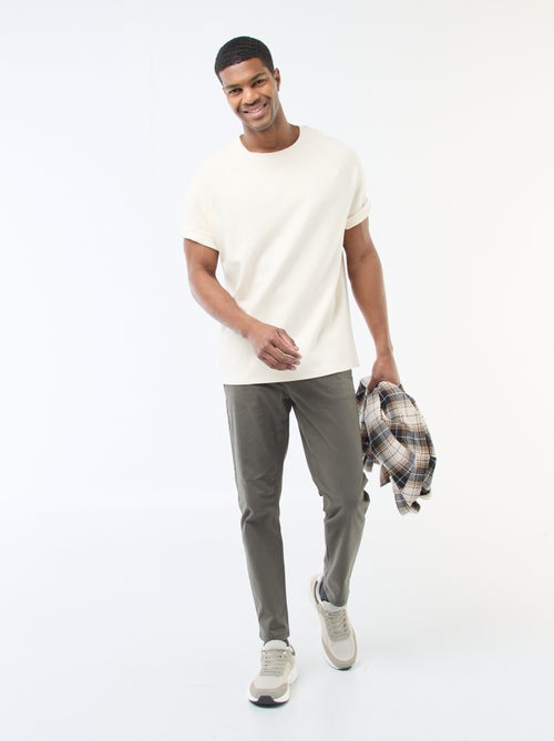 Slim Chino Trousers - L34 - Kiabi