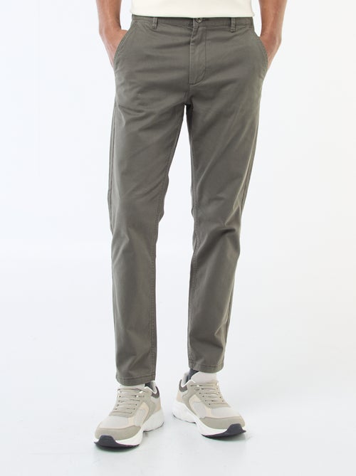 Slim Chino Trousers - L34 - Kiabi