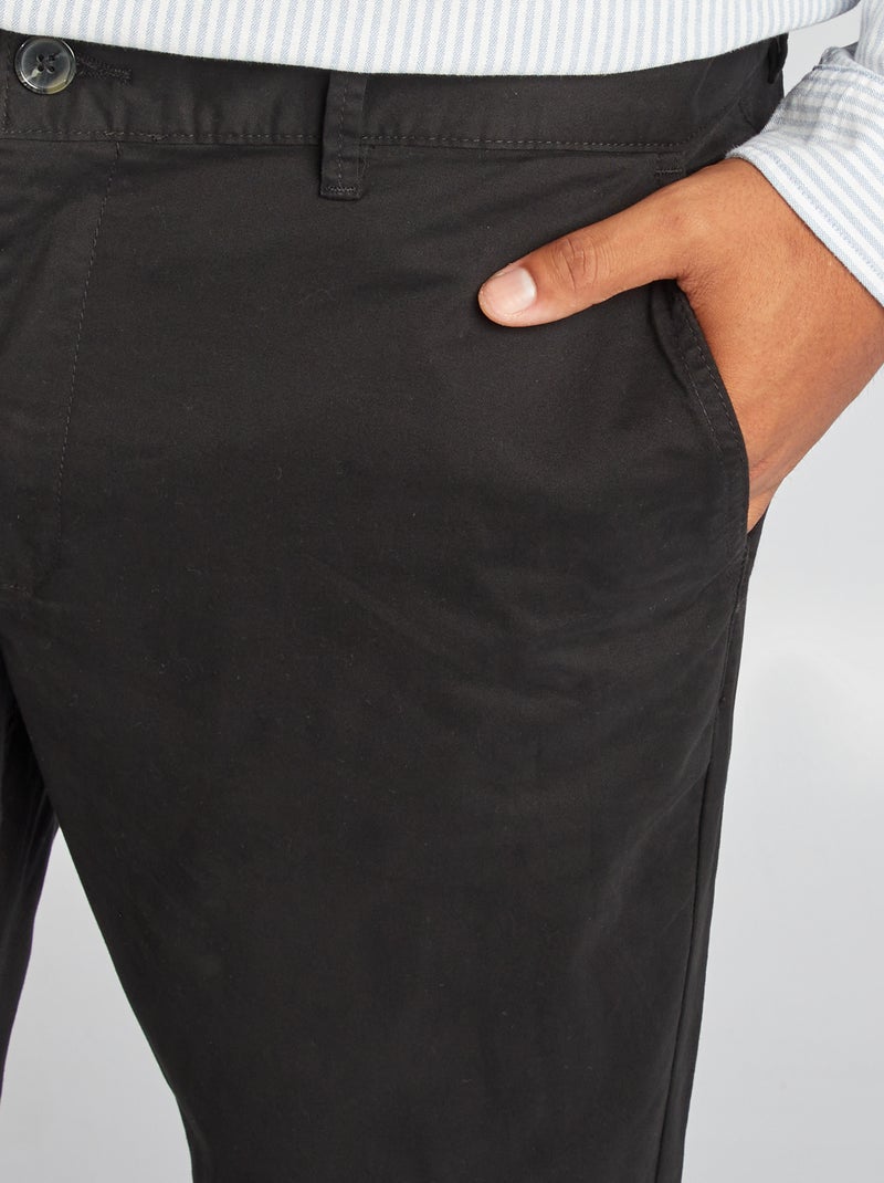 Slim Chinos - L32 black - Kiabi