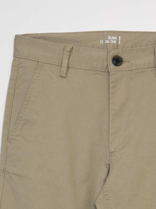 Slim Chinos - L34 - Kiabi
