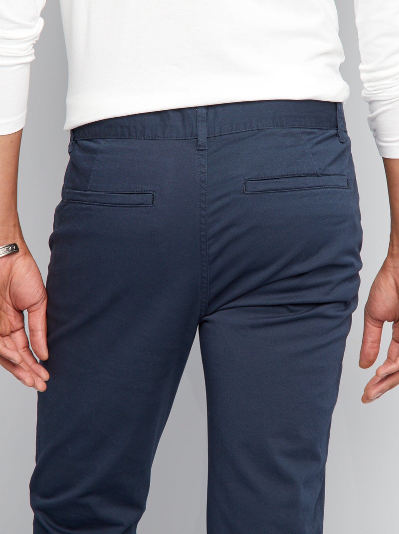 Slim Chinos - L34 blue - Kiabi