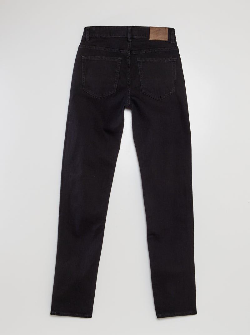 Slim-fit 5-pocket jeans - L34 BLACK - Kiabi