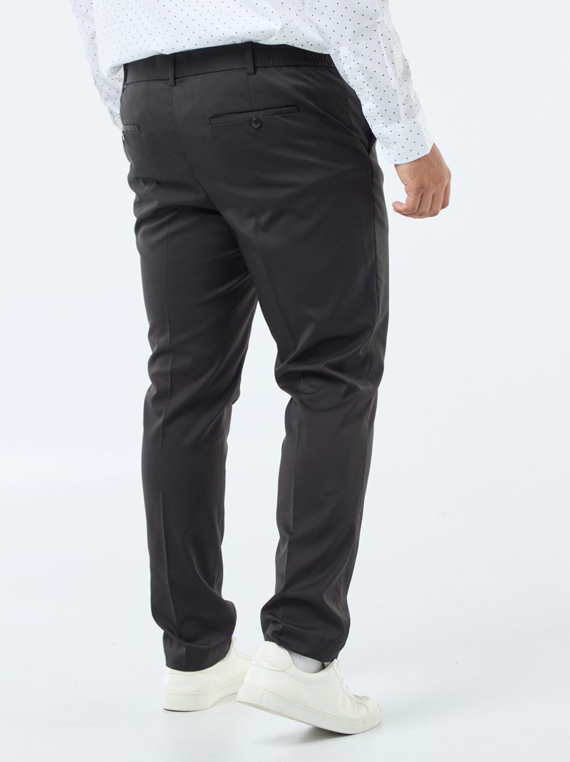 Slim-Fit Anzughose Schwarz - Kiabi