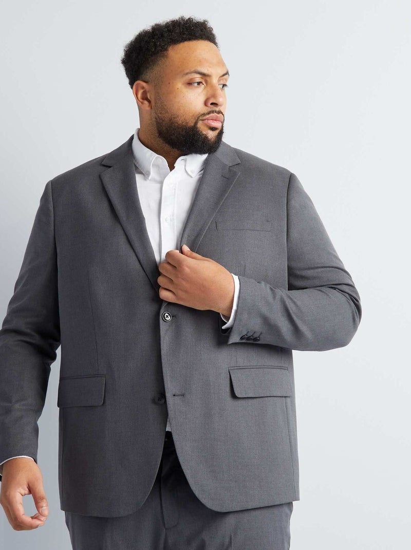 Slim-Fit Anzugjacke Grau - Kiabi