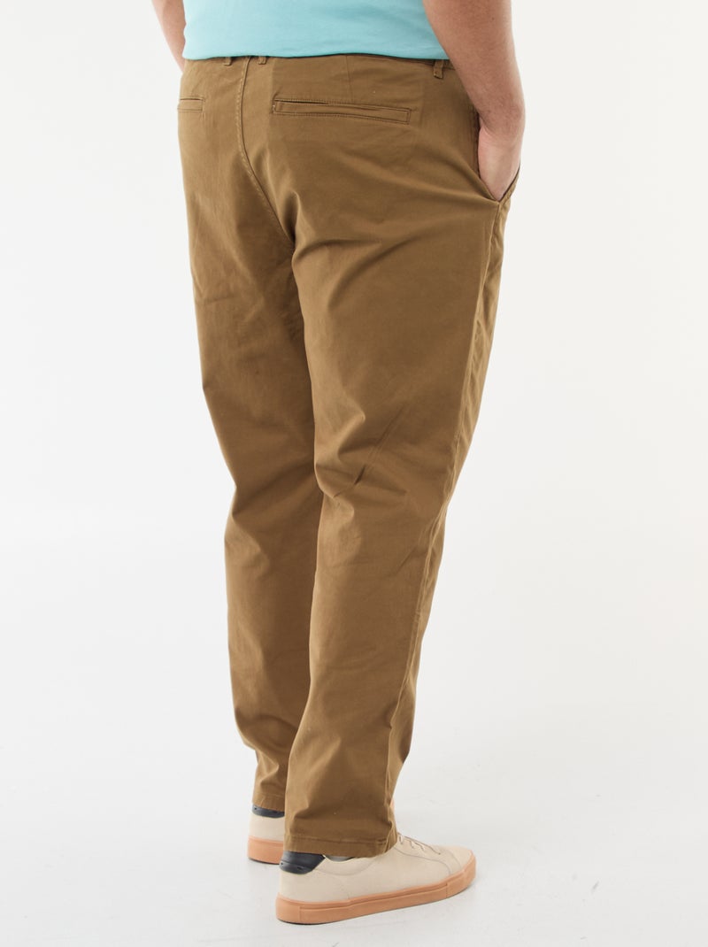 Slim-fit chinos - L32 Brown - Kiabi