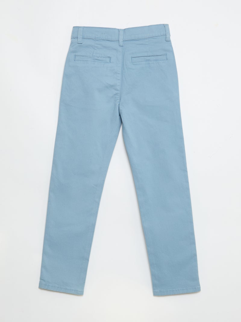 Slim-fit chinos Blue - Kiabi