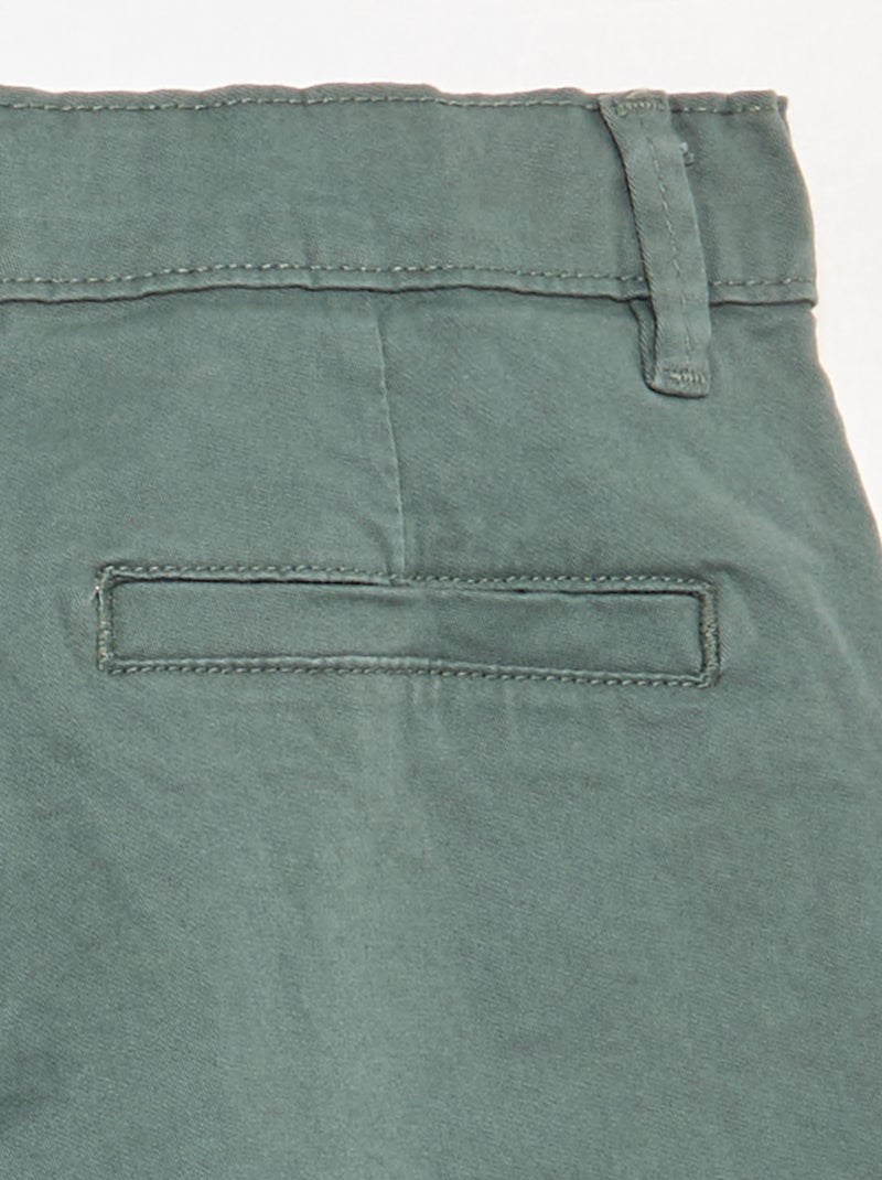 Slim-fit chinos Green - Kiabi