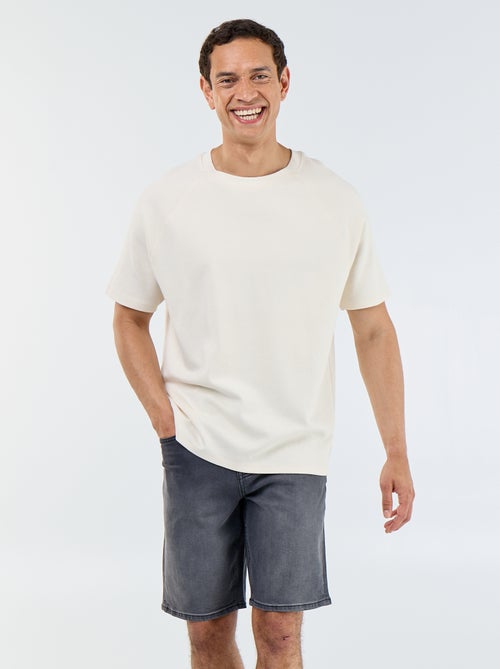 Slim Fit Denim Bermuda Shorts - Kiabi