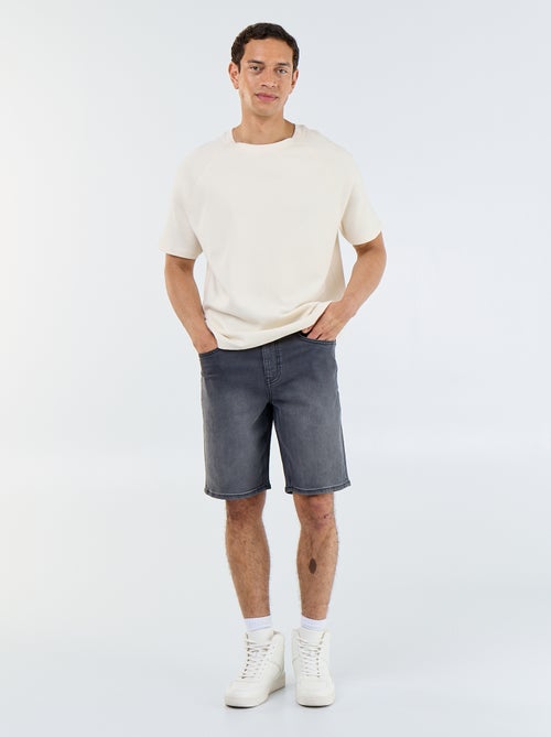 Slim Fit Denim Bermuda Shorts - Kiabi