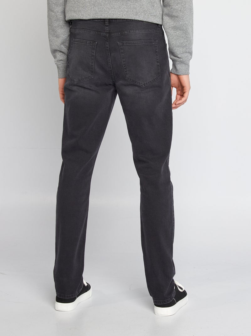 Slim-Fit-Jeans aus Stretch-Baumwolle - L38 Dunkelgrau - Kiabi