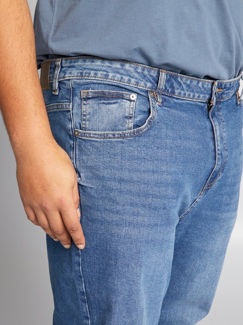 Slim-Fit Jeans mit 5 Taschen - L30 Blau - Kiabi