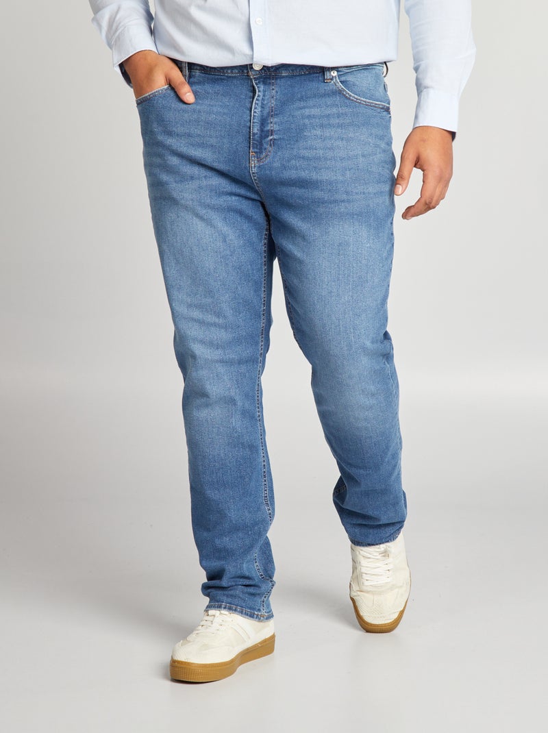 Slim-Fit-Jeans mit 5 Taschen – L34 Stein - Kiabi